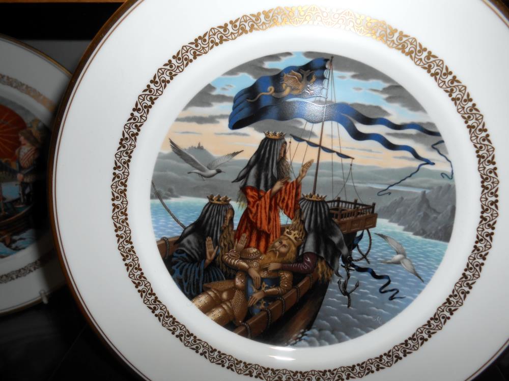 6 boxed Royal Worcester 'The King Arthur' plates and 6 unboxed (these 6 need cleaning) - Image 4 of 14
