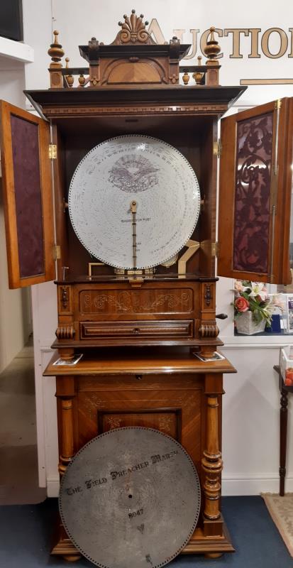 A Superb Victorian penny in slot polyphon with base and discs. - Image 22 of 23