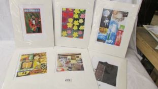 Collection of 6 pop art prints circa 1990s artist's include Peter Blake, Andy Warhol,