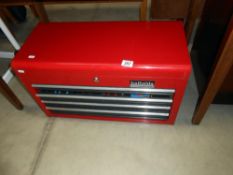 A Halfords pro tool chest with good selection of tools, socket sets, spanners (no key,