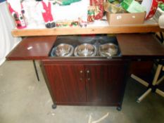 A hostess tea trolley model no HL6232/DB/UK untested,