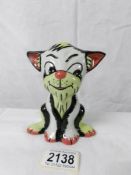 A Lorna Bailey smiling cat, 13 cm.