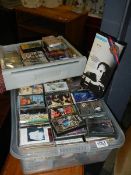 A large collection of cassette tapes.