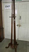 A good quality mahogany coat stand.