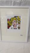 Roy Lichtenstein (1923-1997) Print entitled 'M-Maybe (A girl's picture)' published in the
