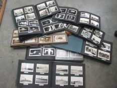 8 albums of vintage photographs including Ships, Trains, topographic, Yorkshire etc. nearly 1,000
