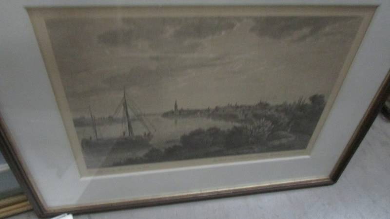 A framed and glazed print of Mount Cook, New Zealand, an unframed watercolour and 2 other pictures. - Image 5 of 6