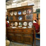 An old charm oak dresser 136cm x 44cm x height 175cm