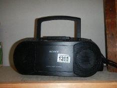 A Sony radio.