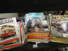 A quantity of model engineering magazines.