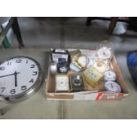 A mixed lot of mantle clocks and other clocks
