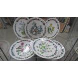 A quantity of Royal Worcester herbs collector's plates.