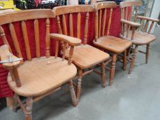 A set of 4 kitchen chairs.