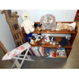 A quantity of soft toys and good selection of children's books in good clean condition plus a