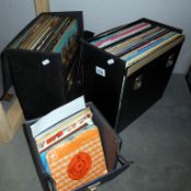 A quantity of LP records such as The Beatles, Queen, Elvis, etc.