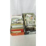 2 boxes of vintage assorted postcards - Christmas, Easter, florals etc.