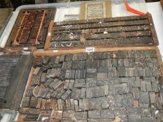 A quantity of old wooden printing blocks.