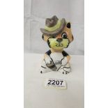 A Lorna Bailey Pottery "Duke the Cat", 13 cm, signed to base.