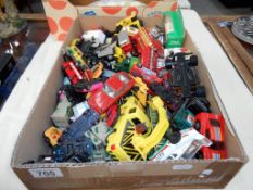 A large quantity of mixed playworn diecast vehicles