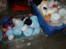 2 boxes of wool etc.