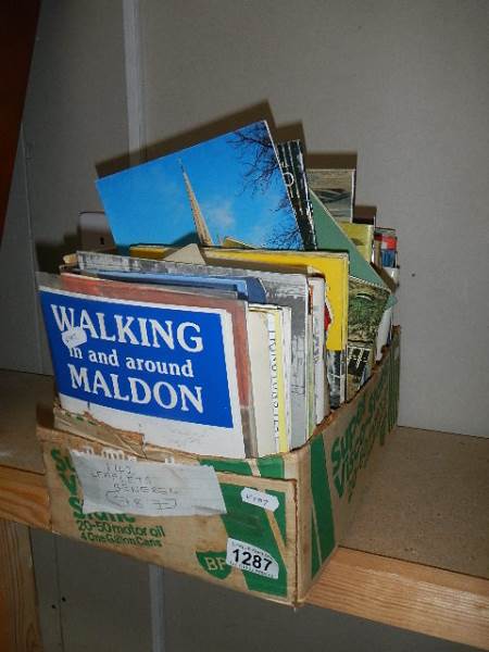A box of old leaflets.