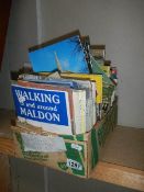 A box of old leaflets.