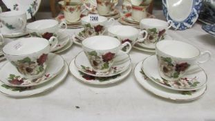 A Royal Stuart 18 piece tea set with one extra tea cup.