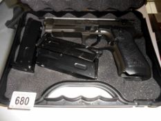 A cased M190 special forces pistol in case UK postage only