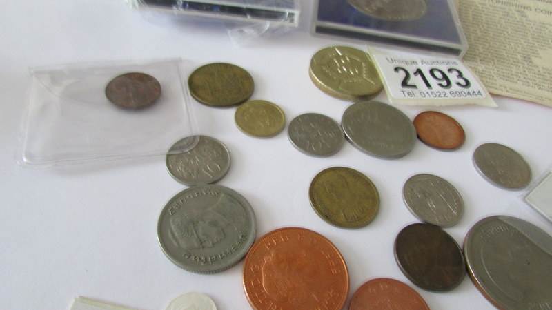 A mixed lot of coins including some silver. - Image 3 of 4