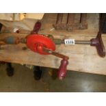 An old hand drill,.