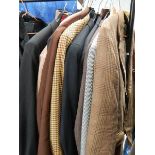A quantity of good quality men's blazers, some vintage, some more modern, brands include Hugo Boss,
