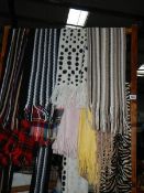 A quantity of scarves including wool.