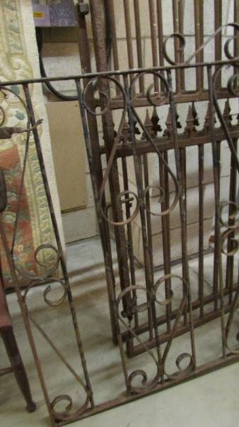 A pair of tall drive gates and a garden gate. - Image 2 of 3