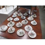 A selection of trios and cups and saucers including Royal Albert ****Condition report****