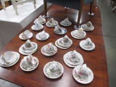 A selection of trios and cups and saucers including Royal Albert ****Condition report****