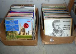 2 boxes of LP's Wells Fargo and Warren Reeves (both signed) plus The Fury's, The Dubliner's,