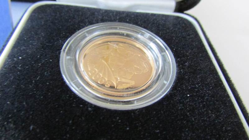A 2005 gold proof sovereign. - Image 2 of 2