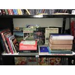 A collection of books on cricket etc