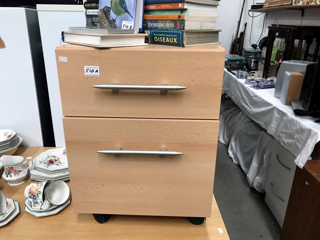 A 2 drawer office chest of drawers