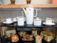 A 6 setting Thomas, Germany coffee set with coffee pot,