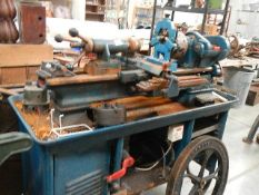 A large engineering lathe by Southend Lathe Works Indianna