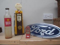 A Ford sign (50cm x 19cm) Shell advertising pertrol pump H 44.