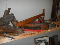 A huge lot of planes, drills, measures etc.