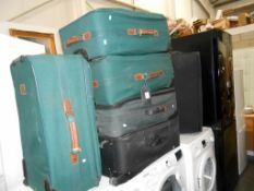 6 suitcases