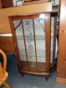 An Edwardian display cabinet 76cm x 31cm x height 108cm