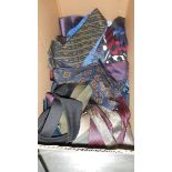 A large quantity of men's neck ties.