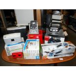 A mixed lot including photo printer, cd player, viewer, etc.