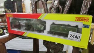 A boxed Hornby railroad R3171 Class P" 'Cock O' the North'.