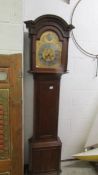 A mahogany 8 day Grandfather clock.