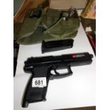 An airsoft pistol in holdall UK postage only ****Condition report**** Postage to